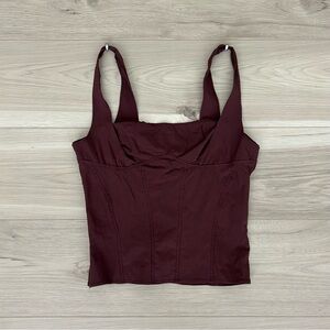 i am gia brown corset top